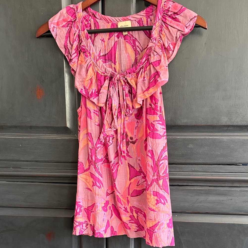 Ella Moss Pink Floral blouse